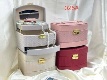 Storage boxes: Jewelry box, color - Red, New — 4