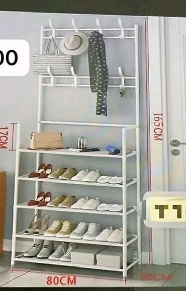 čiviluk forma ideale: 2u1 cipelarnik sa čivilukom. Police za cipele u 5 nivoa i čiviluk u 2 — 3