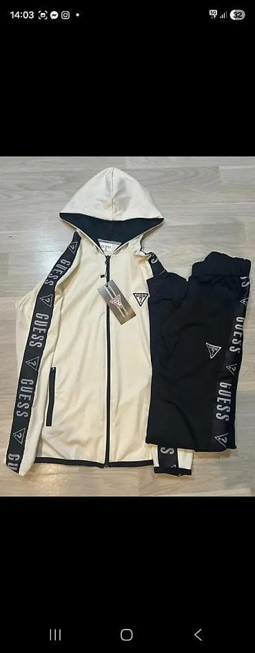 buzz tn bele: Ženski komplet trenerke Guess – gornji deo sa kapuljačom i donji deo — 2