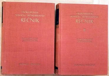 polovni tricikli: Rečnici - Enciklopedijski Njemačko Srpskohrvatski I i II Dr Svetomir — 1