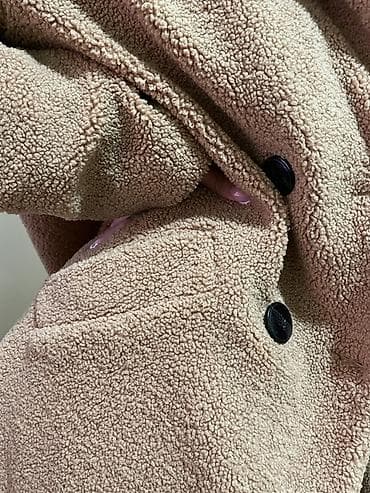 buzz jakna: Ženski teddy kaput u boji karamela. Caliope kaput kao nov, vel L — 3