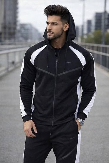 nike tech fleece l: Trenerka Nike, bоја - Crna — 3