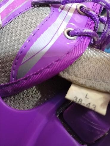 Oprema za skijanje: Rolerke (in-line) za decu – ljubičaste sa sivim i belim detaljima - — 9