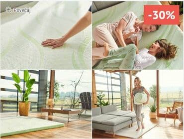 lazy bag za plazu: DORMEO PROSTIRKA 70x190 cm NATURE'S ALOE VERA 4 CM II NOVO! — 9