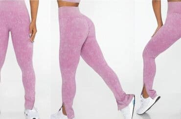 push up helanke new yorker: S (EU 36), Polyester, color - Pink, Single-colored — 4