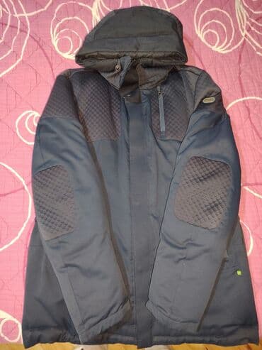 Sweatshirts: Muška zimska jakna BOSS - Tamnoplava boja sa tamno sivim detaljima i — 2