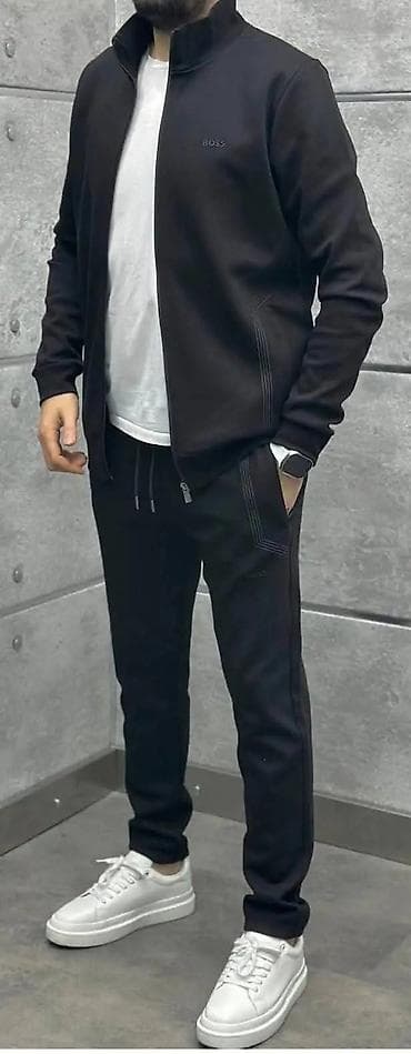 domace trenerke: Trenerka Boss, bоја - Siva — 5