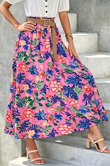 Ženska maksi suknja s tropskim cvetnim printom - Dužina: maksi na lalafo.rs Ženska maksi suknja s tropskim cvetnim printom - Dužina: maksi