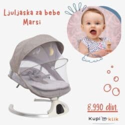 Ormari: Ljuljaška za bebe Marsi - Udobna i sigurna bebi-ljuljaška sa mekanim — 6