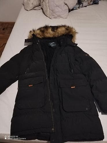 Muška zimska parka ATURE, veličina XL, crna.nosena 2 puta bez