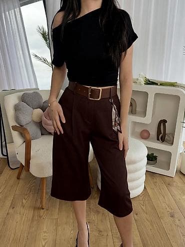 fred perry kosulje: Ženske bermude sa visokim strukom i širokim nogavicama do ispod — 4