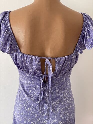 nasa duks h: Zara XS (EU 34), color - Purple, Cocktail, Short sleeves — 4