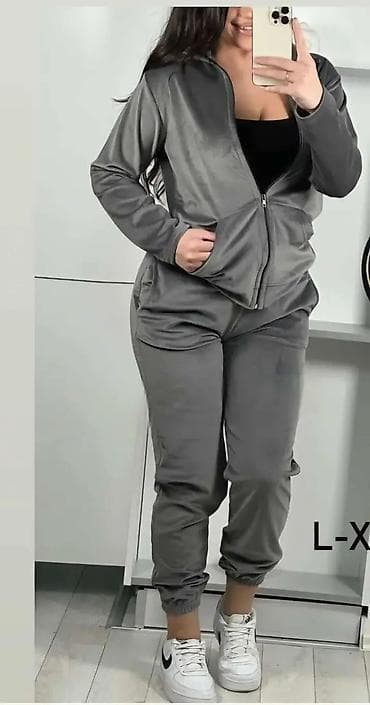 Men's Clothing: Ženski komplet trenerki – više modela - Model 1: Braon pleteni — 2