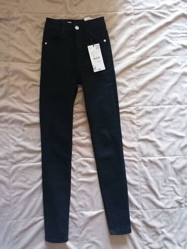 nike tech fleece m: Farmerke zara skinny sculpt nove, imaju elastina visok struk, sive i — 5