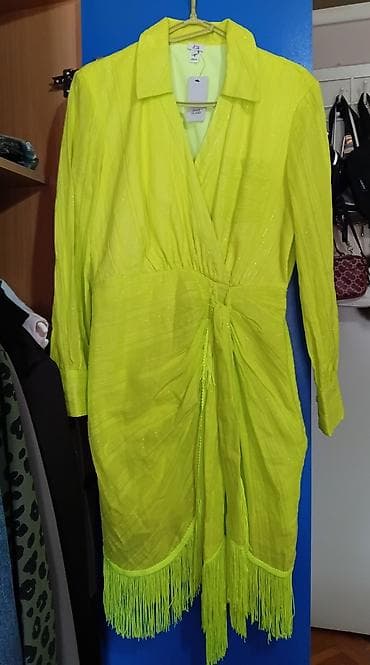 Ženska haljina River Island – model “Yellow Bright Ethnographic” M