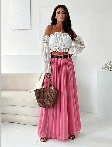 Suknje: 04. Plisirane suknje Prelepe boje💚💛🧡💙🩷❤️ S M L XL Cena : 2.200 dinara — 4