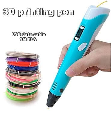 samsung galaxy 3: Nova 3D olovka sa USB kablom i 9 m strune PLA u tri boje. Olovka ima — 1