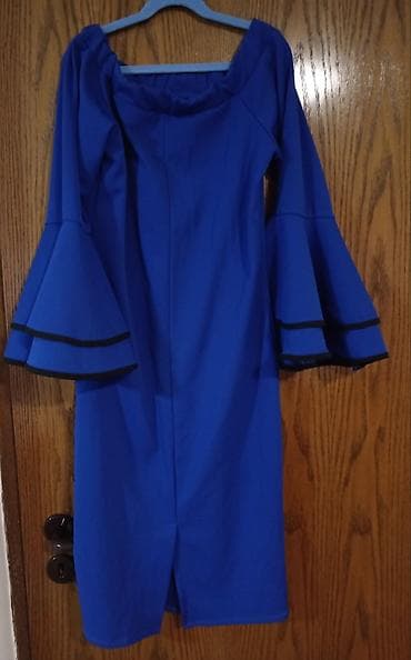 Blazers: M, color - Blue, Oversize, Long sleeves — 3