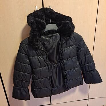 Shirts: Dečja zimska jakna SISLEY – crna - Model: puf jakna sa horizontalnim — 3