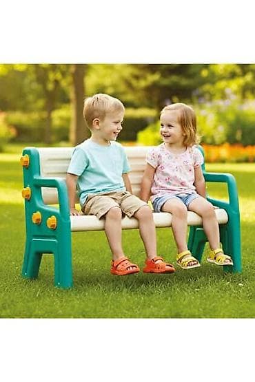 traka za kosu za bebe: Dečja klupa za dvorište/terasu - Dimenzije: približno za sedenje — 1