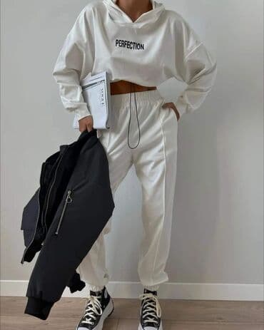 crno beli tech fleece: NEW MUST HAVE NEW,,PERFECTION'' Tracksuit Velicine:S M L XL — 5