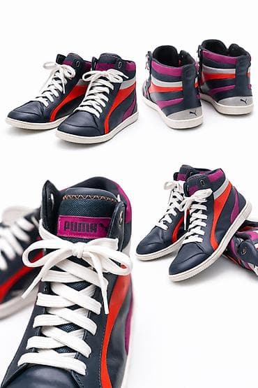 puma srebrne patike: Puma visoke patike – unisex, lifestyle model. Unutrašnje gazište 24, 5 — 1