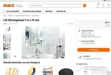 spliter za kablovsku: *** AKCIJA *** #1348 Montažna traka LUX Montageband; Obostrano — 3