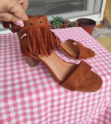 cipele sa punom petom: Ženske sandale – broj 38 - NOVE, dužina unutrašnjeg gazišta 24,5 cm - — 3