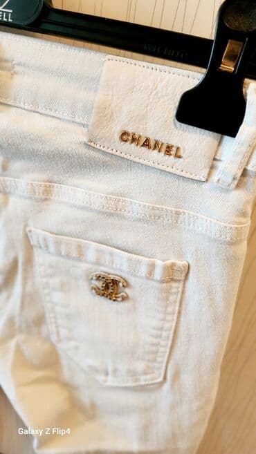 letnje sarene pantalone: 26, Teksas, Normalan struk, Skinny — 3