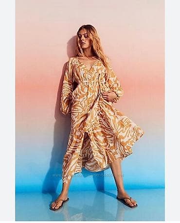 l credi torbe: Nov H&M kaftan od 72% viskoze, na kopčanje, vezuje se u pojasu, L — 1