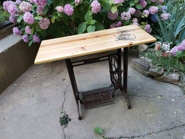 nameštaj đorđević: Singer vintage sto unikat 90*39 cm visina stola 73.5 cm debljina — 6