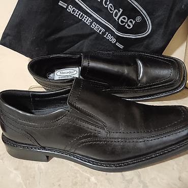 trenerke s: Muške elegantne cipele Mercedes Schuhe seit 1909 – crne, slip-on - — 7