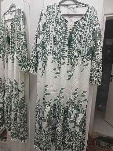 Dugačka boho haljina sa printom – M City - Model: duga, lepršava