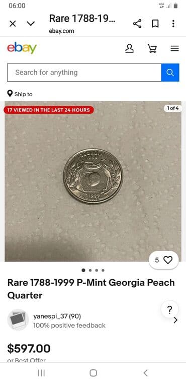 auto karta bih i srbije: USA Quarter Dollar – 1999, serija “50 State Quarters”, država Georgia — 3