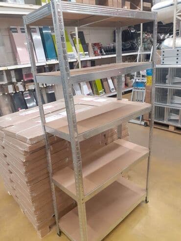 velike police: METALNE STALAŽNE POLICE POLICA METAL-MEDIJAPAN. Visina 180cm, širina — 3