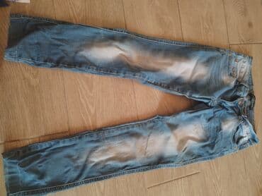 zara lanene pantalone: Farmerke s — 1
