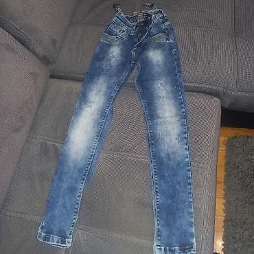 guess majice za decu: Dečiji teksas komplet – farmerke, tregerke i šorts - Plave uske — 5