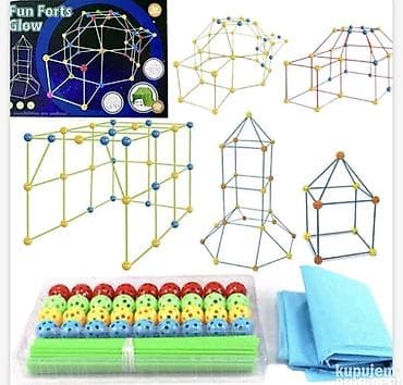 tn svetlo plave: Ovaj proizvod je Fun Forts Glow, set za konstruisanje svetlećih — 1