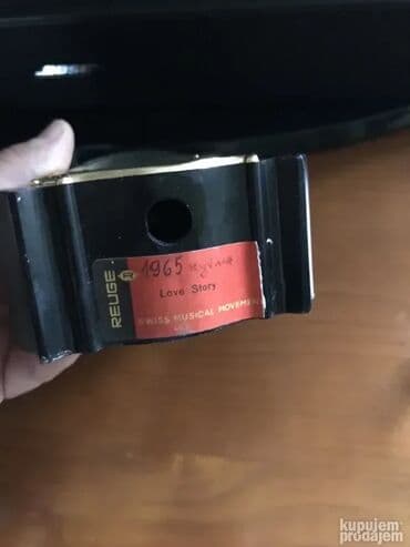 torbice sa cirkonima: Vintage Shmid sat sa klatnom i muzicka kutija Made in Germany Zvono je — 4