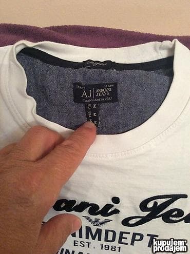 Vests: ARMANI duks M 100% cotton Ramena 44cm rukav 60cm duzina 65cm — 2