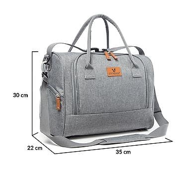 crocs velicine u cm: Torba za mame Jossie GRAY – Cangaroo (šifra: CAN5564-70) — 4