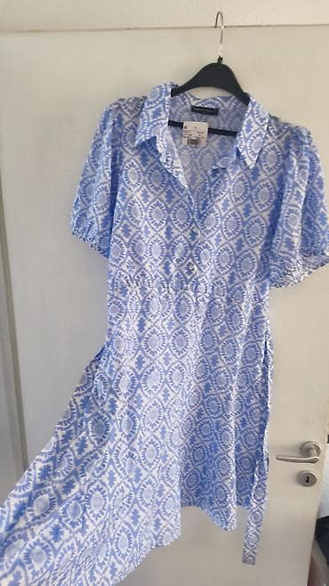 waikiki obuća: Plava haljina LCW Maternity - Model: košulja-haljina sa kragnom i — 2