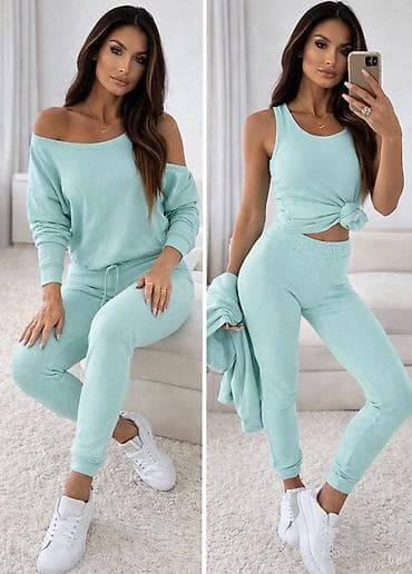 kompleti katrin: 💫💫AKCIJA💫💫 Trodelni kompleti Helanke + majica + duks Cena : 2.800 — 4