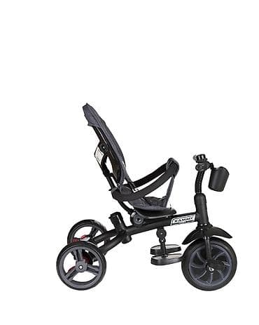 Dečiji bicikli: **KIKKA BOO Tricikl XAMMY Black – multifunkcionalni tricikl 3u1** — 3