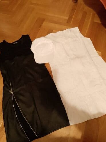 Jackets, Coats, Vests: Komplet odeće – ženski - Crna bezrukavna haljina srednje dužine — 1