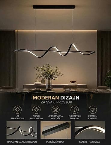 ogledala za sobu: Moderni LED viseći luster – spoj elegancije i tehnologije Unesite dozu — 3