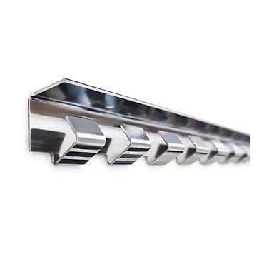PVC šina za kačenje trakastih zavesa L‑1476 mm Šina za kačenje PVC
