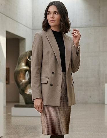 Elegantna ženska poslovna kombinacija – blejzer i suknja - Blejzer