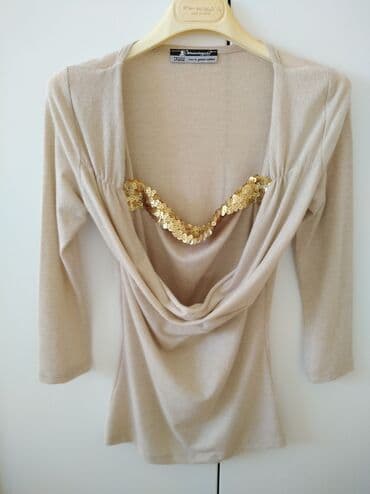 bluze c a: Rinascimento, S (EU 36), Polyester, Single-colored, color - Gold — 3