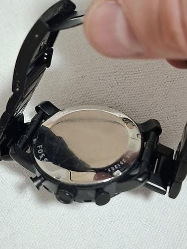 satovi esprit: Fossil muški ručni sat – crni hronograf - Kućište u crnoj završnoj — 4